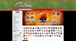 Desktop Screenshot of collegefootballart.com